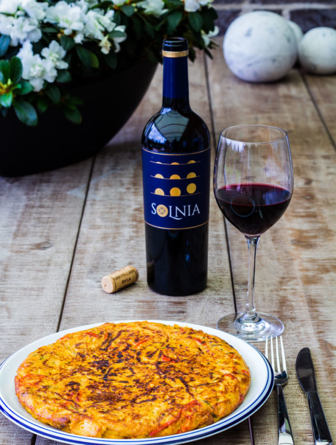 Tortilla de patatas mit Paprika